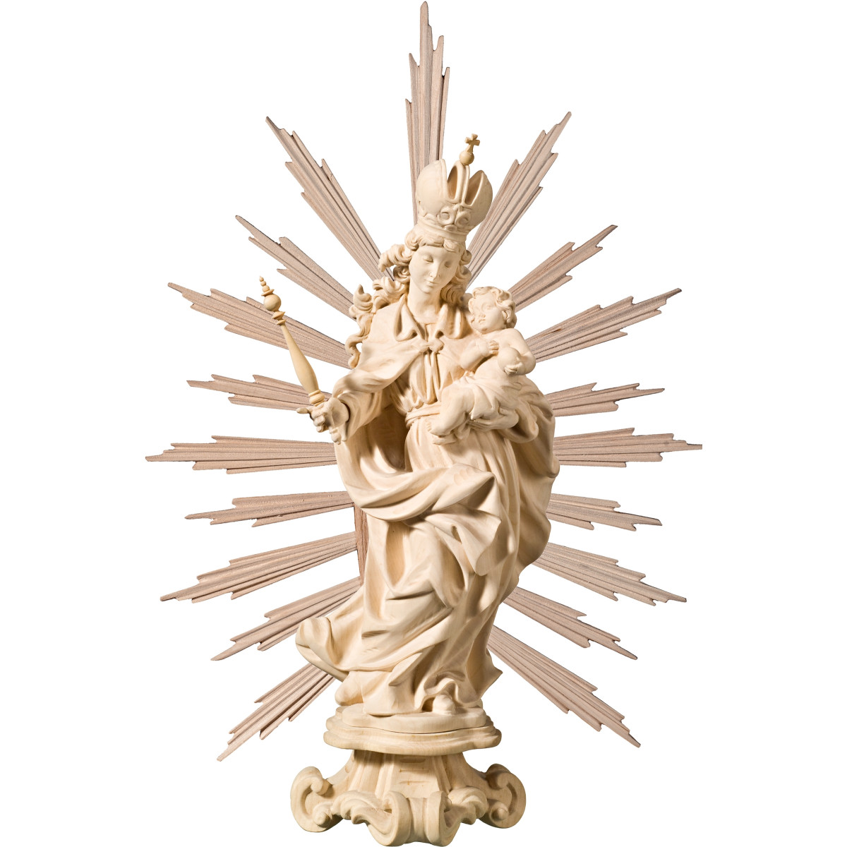 Virgen Barroca con aureola